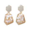 Shangjie OEM Joyas 2021 Boucles d&#39;oreilles de mode bijoux Boucle d&#39;oreilles géométriques de boucle d&#39;oreille géométrique 925